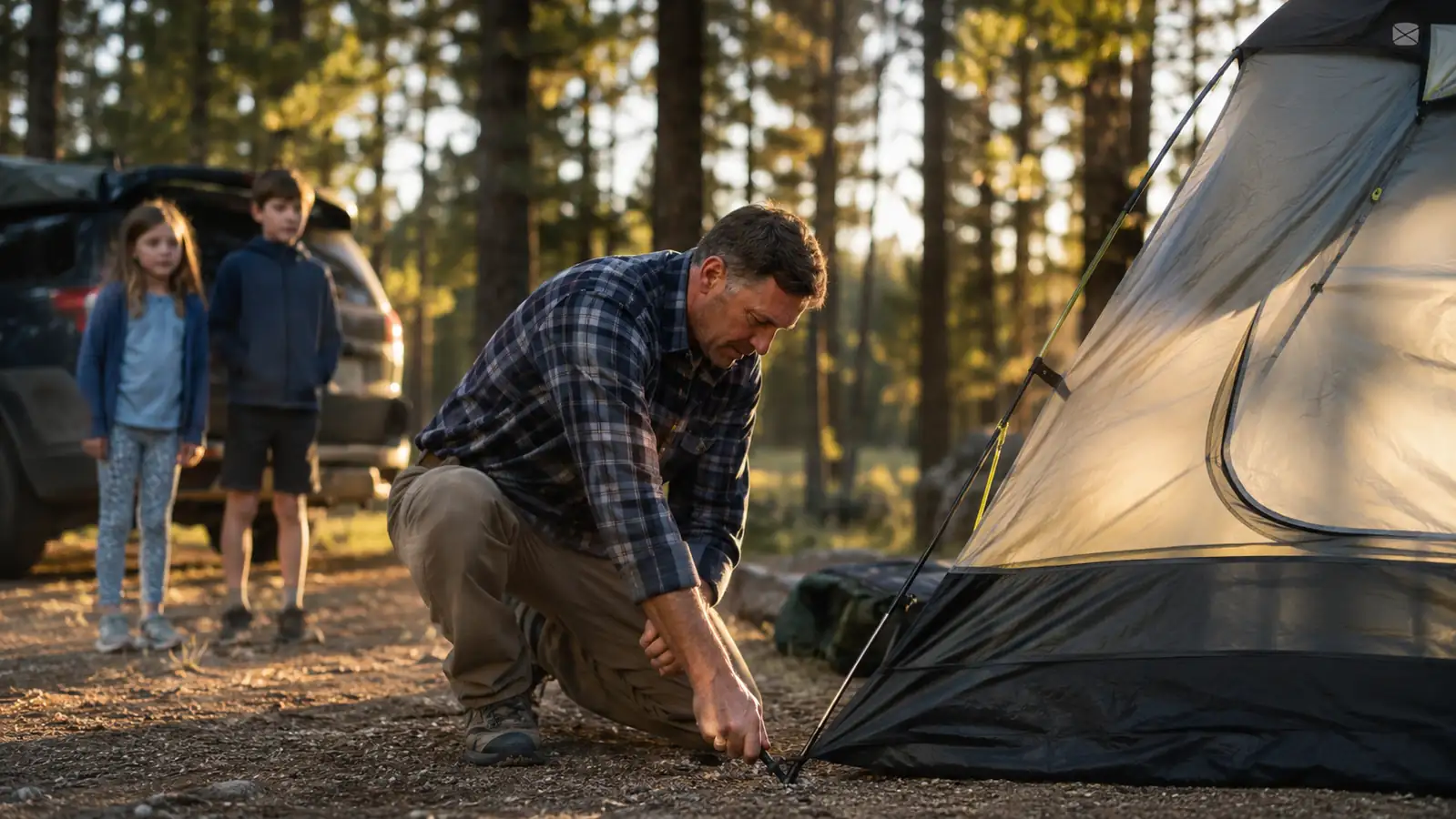 How to Set Up the Coleman Skydome Tent Fast While the Kids Wait in the Truck